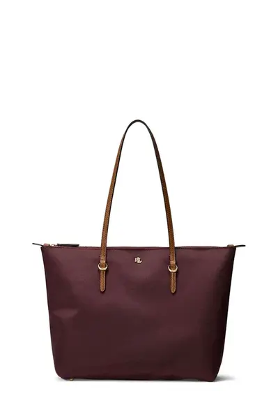 Kabelka Lauren Ralph Lauren černá barva, 431916737