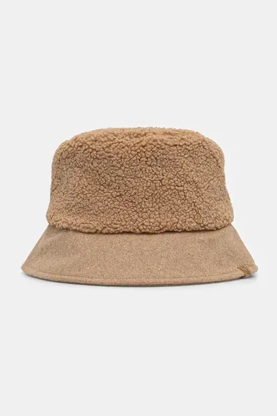 Klobouk United Colors of Benetton béžová barva, 63KHDA01D