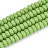 Opaque Spray Painted Glass Beads