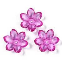 Transparent Acrylic Bead Caps