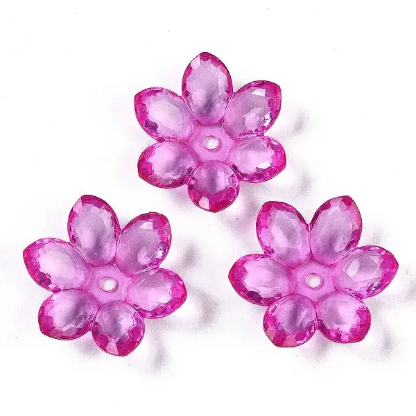 Transparent Acrylic Bead Caps