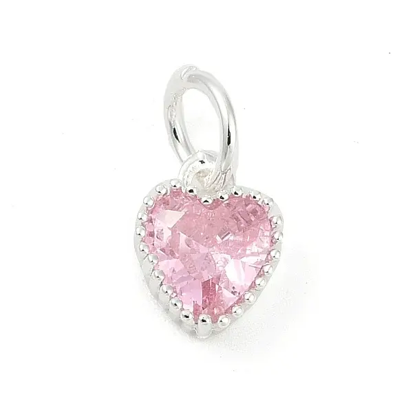 Brass Micro Pave Cubic Zirconia Pendants