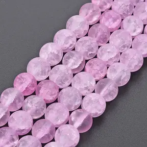 Crackle Glass Beads Strands