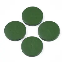 Painted Natural Wood Beads