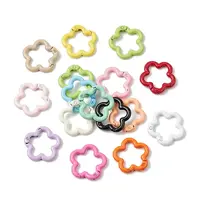 Spray Painted Alloy Spring Gate Rings