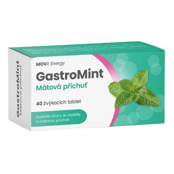 MOVIT ENERGY GastroMint Mátová příchuť 40 tablet