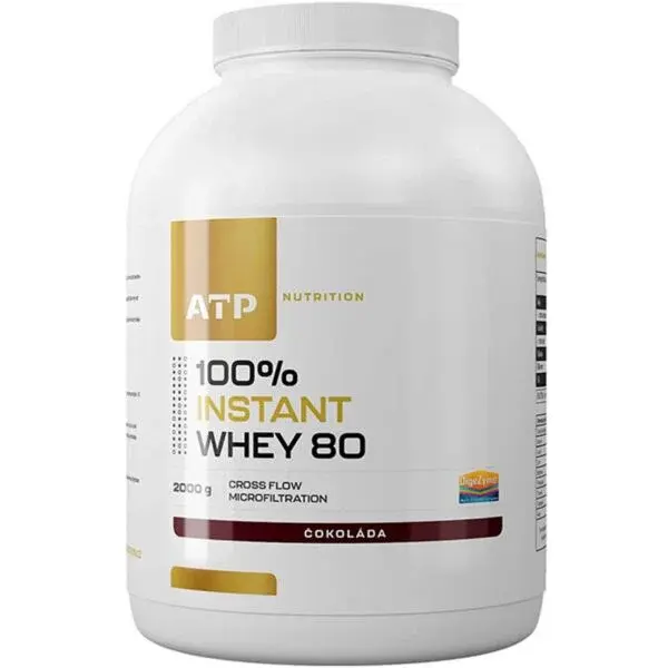 ATP NUTRITION 100% INSTANT WHEY 80 CFM 2000 G ČOKOLÁDA Syrovátkový protein, , velikost 2 KG