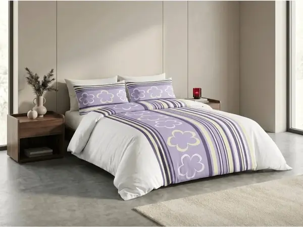 Bavlnené obliečky KELOPA fialové Rozmer obliečky: 70 x 90 cm | 140 x 200 cm