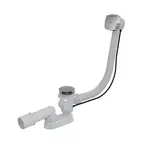 Alcadrain - Vaňová odtoková a prepadová súprava, dĺžka 80 cm, chróm A553KM1-80