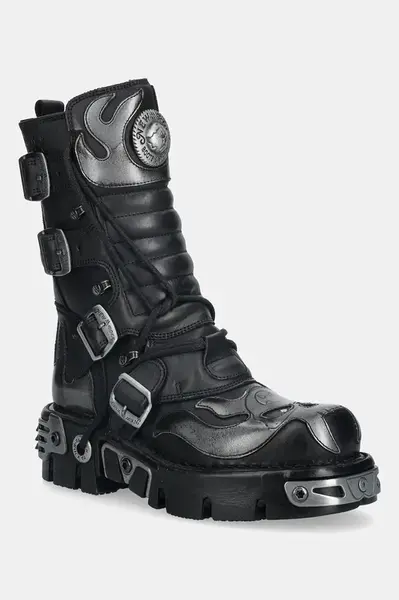 Kožené kotníkové boty New Rock