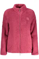 Růžová fleecová mikina na zip