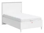 Posteľ 120x200cm s úložným priestorom a usb vendella - biela