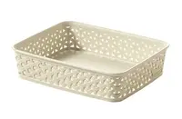 Curver Košíček Rattan Y Style A5 1 ks krémový