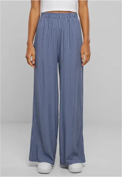 Women's Viscose Resort Trousers - Striped
