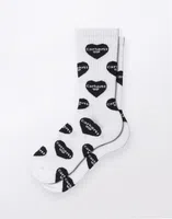 Carhartt WIP Heart Logo Socks Heart Logo Jacquard, White