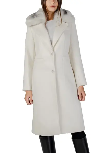 Dámský kabát Guess s kožešinovým límcem