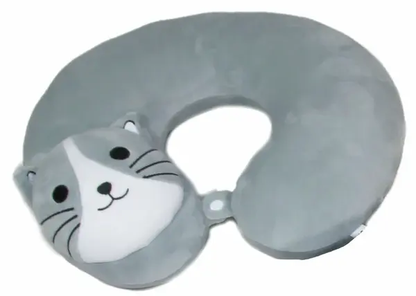 Záhlavník kočka šedá – 28×35 cm