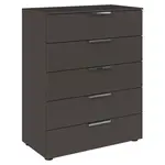 Rauch Möbel KOMODA, barvy grafitu, barvy chromu, 80/100/42 cm