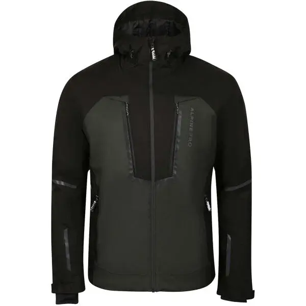 ALPINE PRO REWED Pánska lyžiarska bunda, čierna, veľkosť