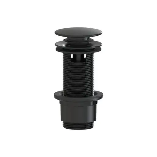 Výpusť k umývadlu 5/4 SAT čierna matná plast skracovateľný click clack SATAUCCXH8