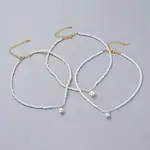 Glass Pearl Beads Pendants Necklaces