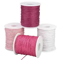 4 Rolls 4 Colors Waxed Cotton Thread Cords