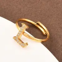 304 Stainless Steel Micro Pave Cubic Zirconia Cuff Open Rings