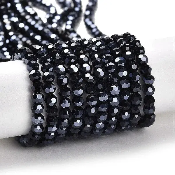 Electroplate Opaque Glass Beads Strands