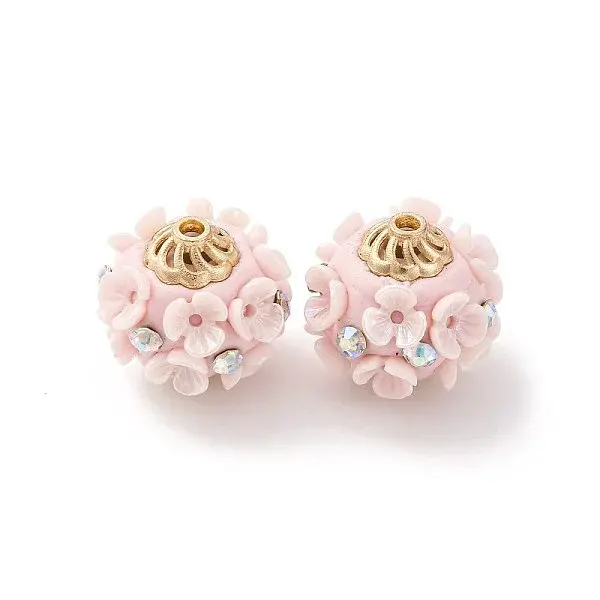 Handmade Resin Indonesia Round Beads