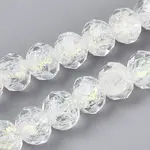 Handmade Foil Lampwork Beads Strands