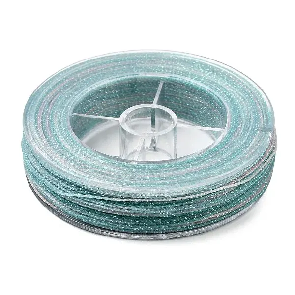 30M Gradient Color Round PET Waxed Thread