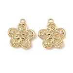 Christmas Brass Micro Pave Clear Cubic Zirconia Pendants