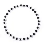 Black & White Plastic Wiggle Googly Eyes Cabochons