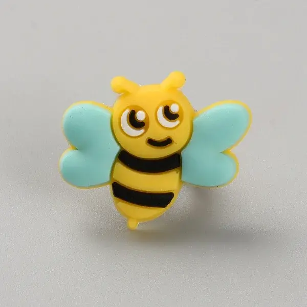 Bees Plastic Cartoon Style Straw Toppers