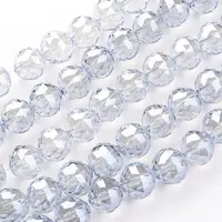 Electroplate Glass Bead Strands
