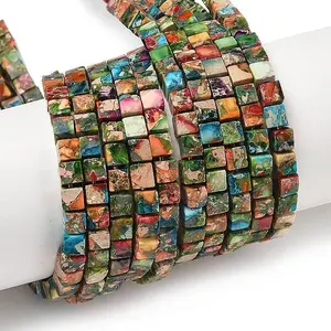 Dyed Natural Imperial Jasper Beads Strands