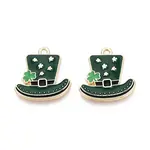 Saint Patrick's Day Alloy Enamel Pendants