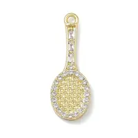 Brass Micro Pave Cubic Zirconia Pendants