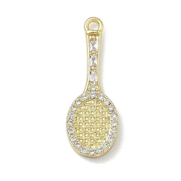 Brass Micro Pave Cubic Zirconia Pendants