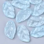 Transparent Spray Painted Glass Pendants