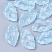 Transparent Spray Painted Glass Pendants