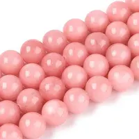 Dyed Natural Mashan Jade Round Beads Strands