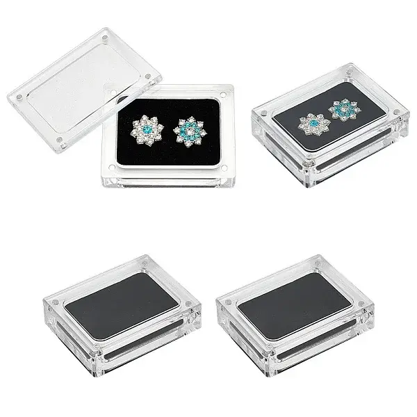 Acrylic Loose Diamond Packaging Boxes with Magnetic