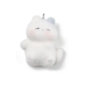 Flocky Resin Pendants