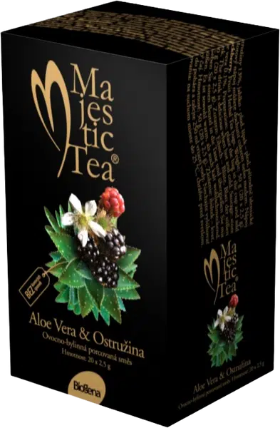 BIOGENA Majestic Tea Aloe Vera & Ostružina 20 x 2.5 g