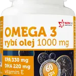 NUTRICIUS Omega 3 Rybí olej 1000mg EPA330mg/DHA220mg 60 kapslí