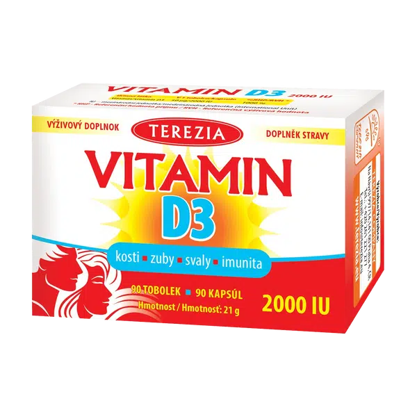 TEREZIA Vitamín D3 2000 IU 90 tobolek