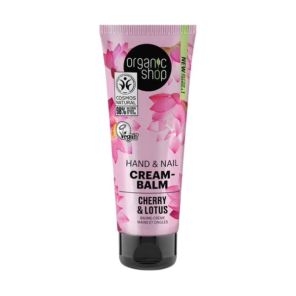 ORGANIC SHOP Krémový balzám na ruce a nehty Třešeň a lotos 75 ml
