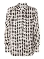 TATUUM Blúzka 'NIKA'  béžová / hnedá