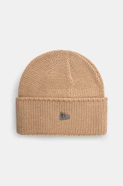 Čepice z vlněné směsi New Era WIDE CUFF BEANIE